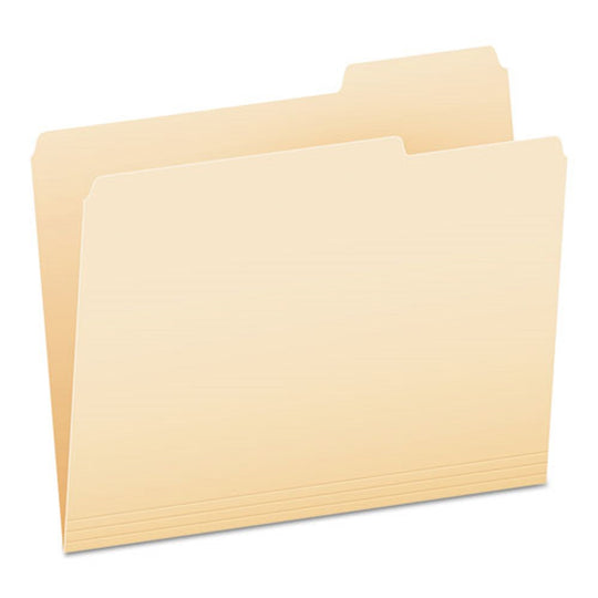 EXPANSION FILE FOLDERS, 1/3 CUT TABS, RIGHT POSITION, LETTER SIZE - MANILA