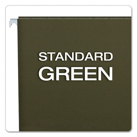 HANGING FOLDERS, STRAIGHT TABS, LETTER SIZE - GREEN