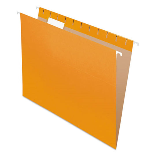 HANGING FOLDERS, 1/5 CUT TABS - ORANGE