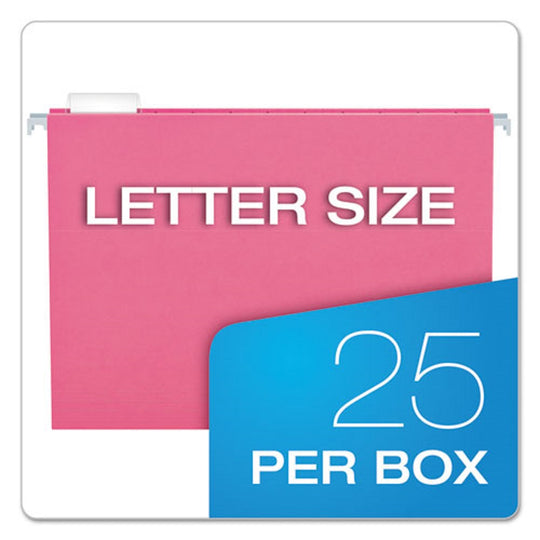 HANGING FOLDER 1/5 TAB, LETTER SIZE - PINK