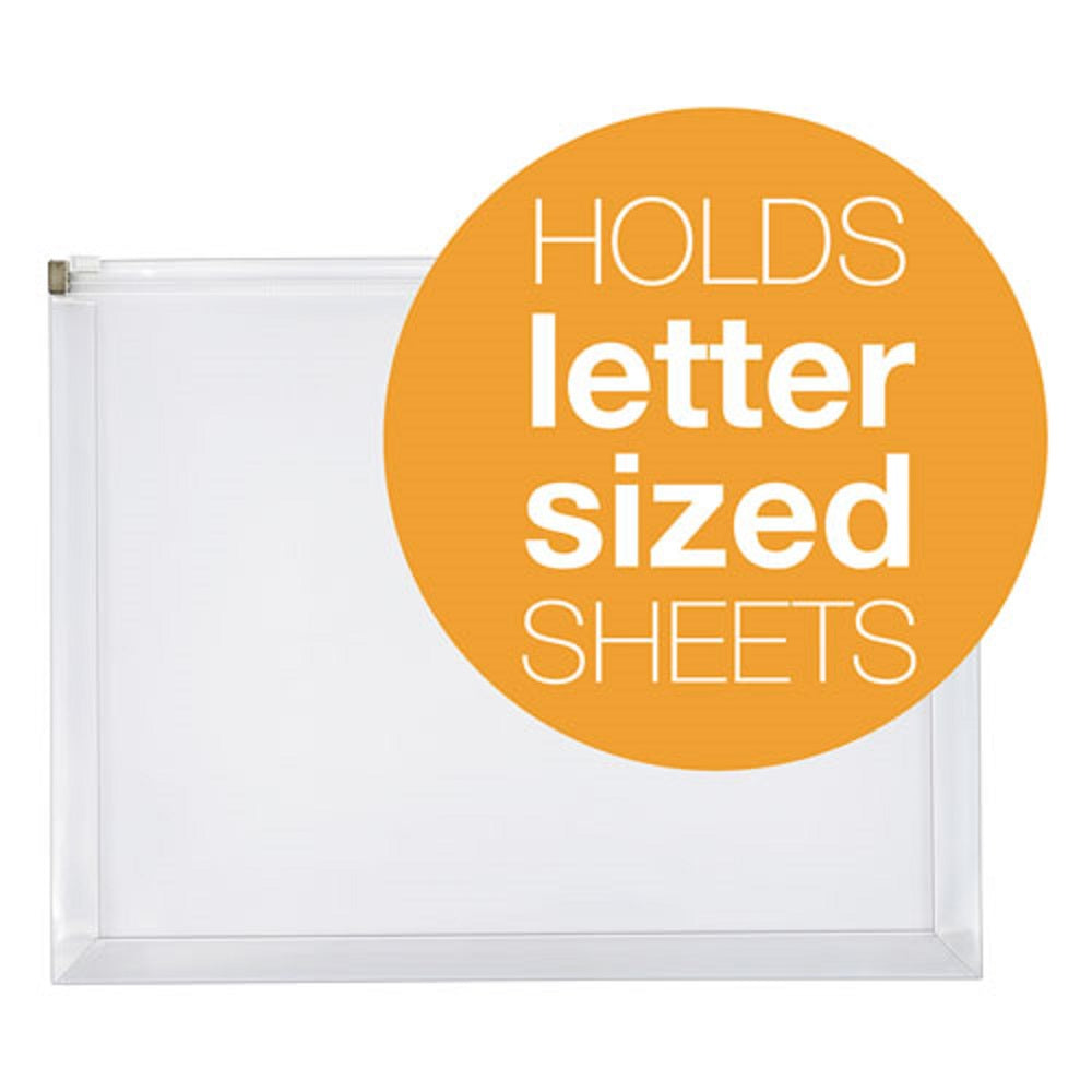 ZIPPERED CLOSURE POLY ENVELOPES - CLEAR