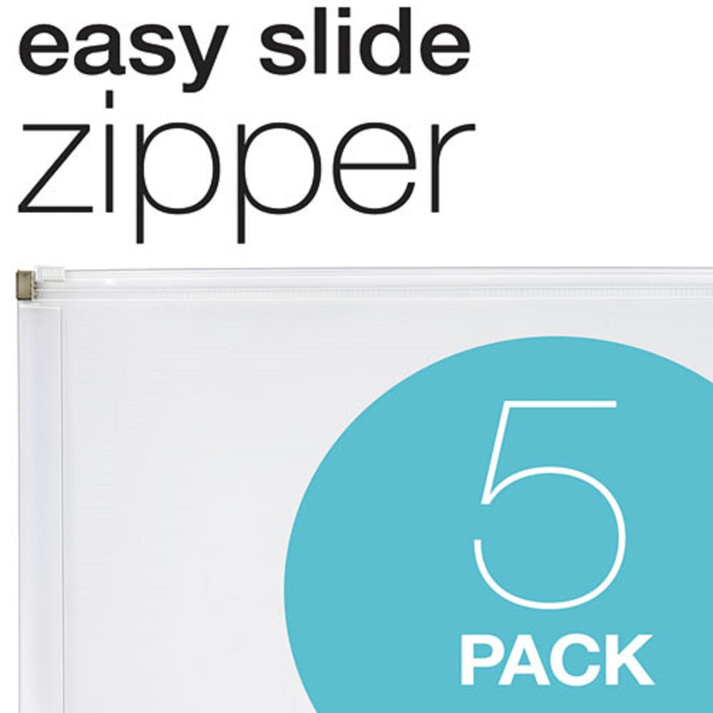 ZIPPERED CLOSURE POLY ENVELOPES - CLEAR