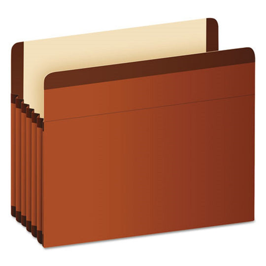 EXPANDING FILE POCKETS, LETTER SIZE - RED FIBER