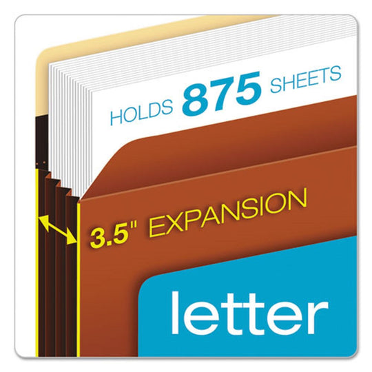 PENDAFLEX EXTRA WIDE HEAVY DUTY FILE POCKETS, 3.5" EXPANSION, LETTER SIZE