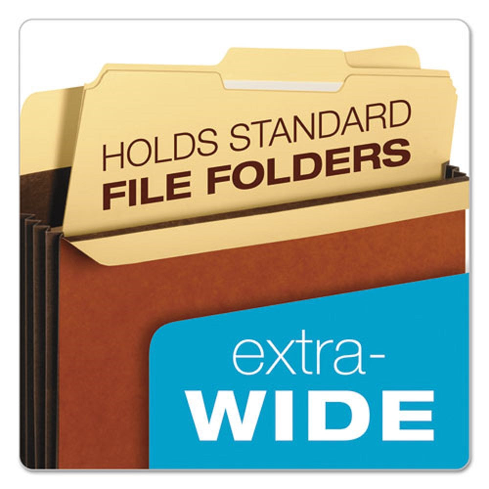 PENDAFLEX EXTRA WIDE HEAVY DUTY FILE POCKETS, 3.5" EXPANSION, LETTER SIZE