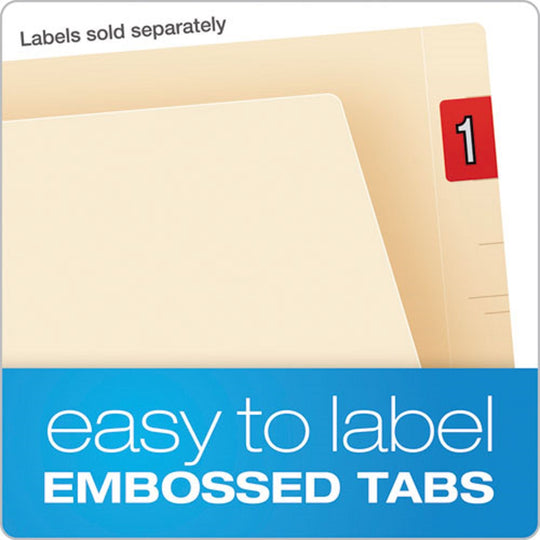 END TAB FILE FOLDER, LETTER SIZE - MANILA