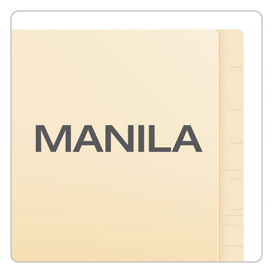 END TAB FILE FOLDER, LETTER SIZE - MANILA