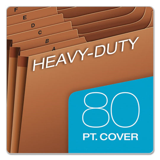 HEAVY DUTY EXPANDING FILE W/REINFORCED FLAP, 21 SECTIONS, LETTER SIZE