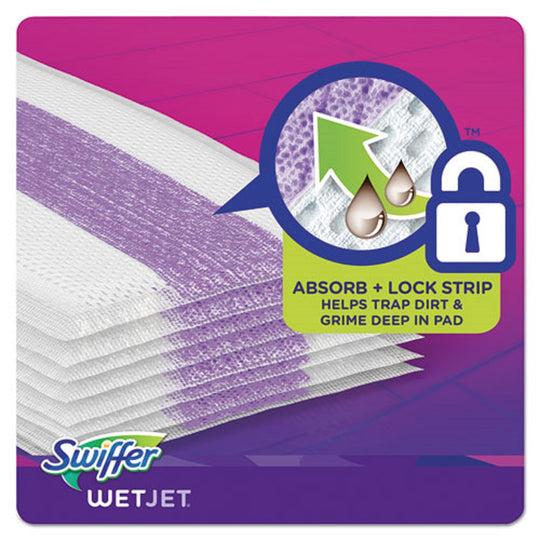 WETJET SYSTEM REFILL CLOTHS - WHITE - 24/BOX, 4/CARTON