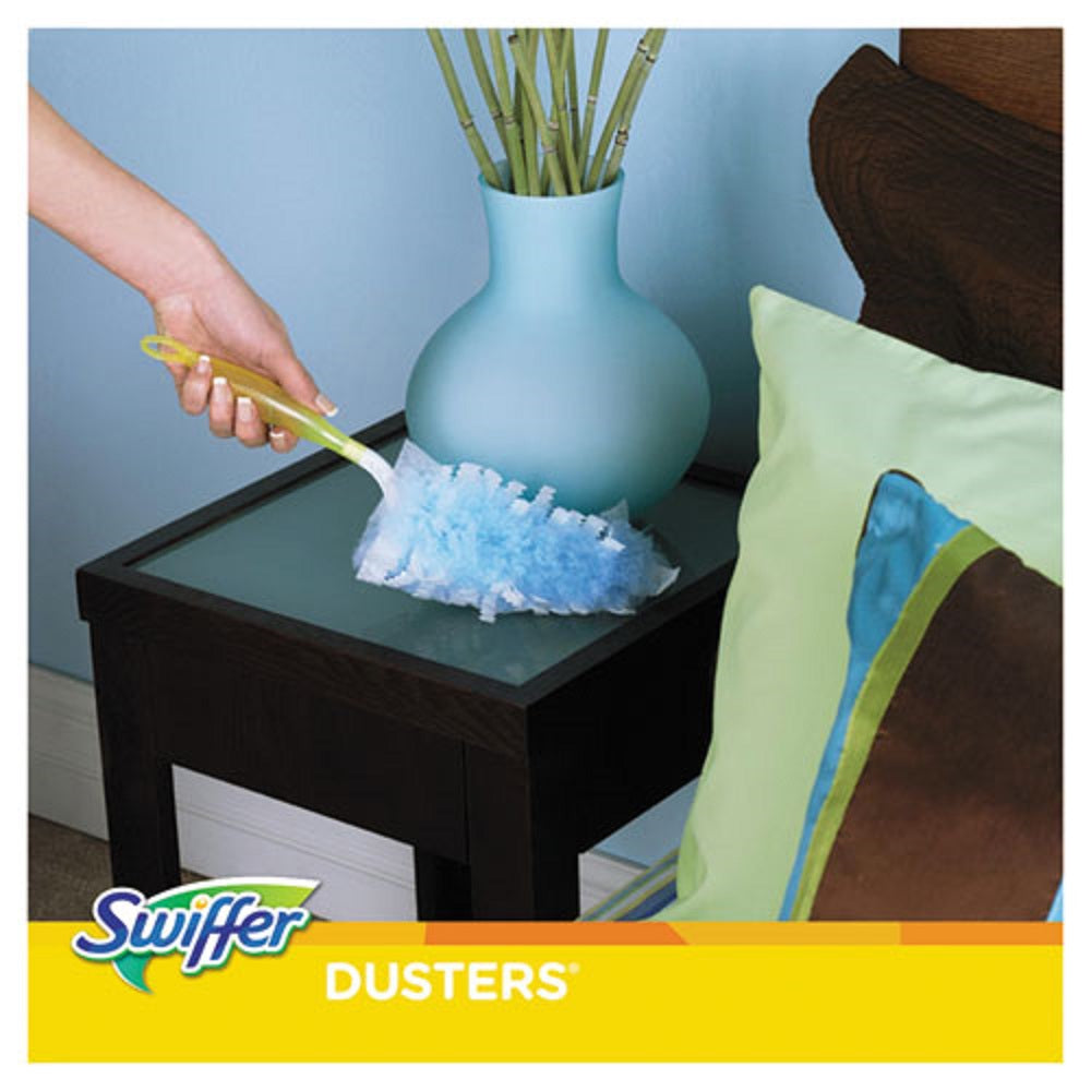 DUSTERS STARTER KIT - DUST LOCK FIBER - 6" HANDLE - BLUE/YELLOW