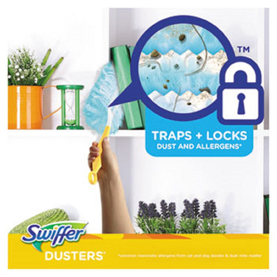 DUSTERS REFILL - DUST LOCK FIBER - UNSCENTED - LIGHT BLUE - 10/BOX
