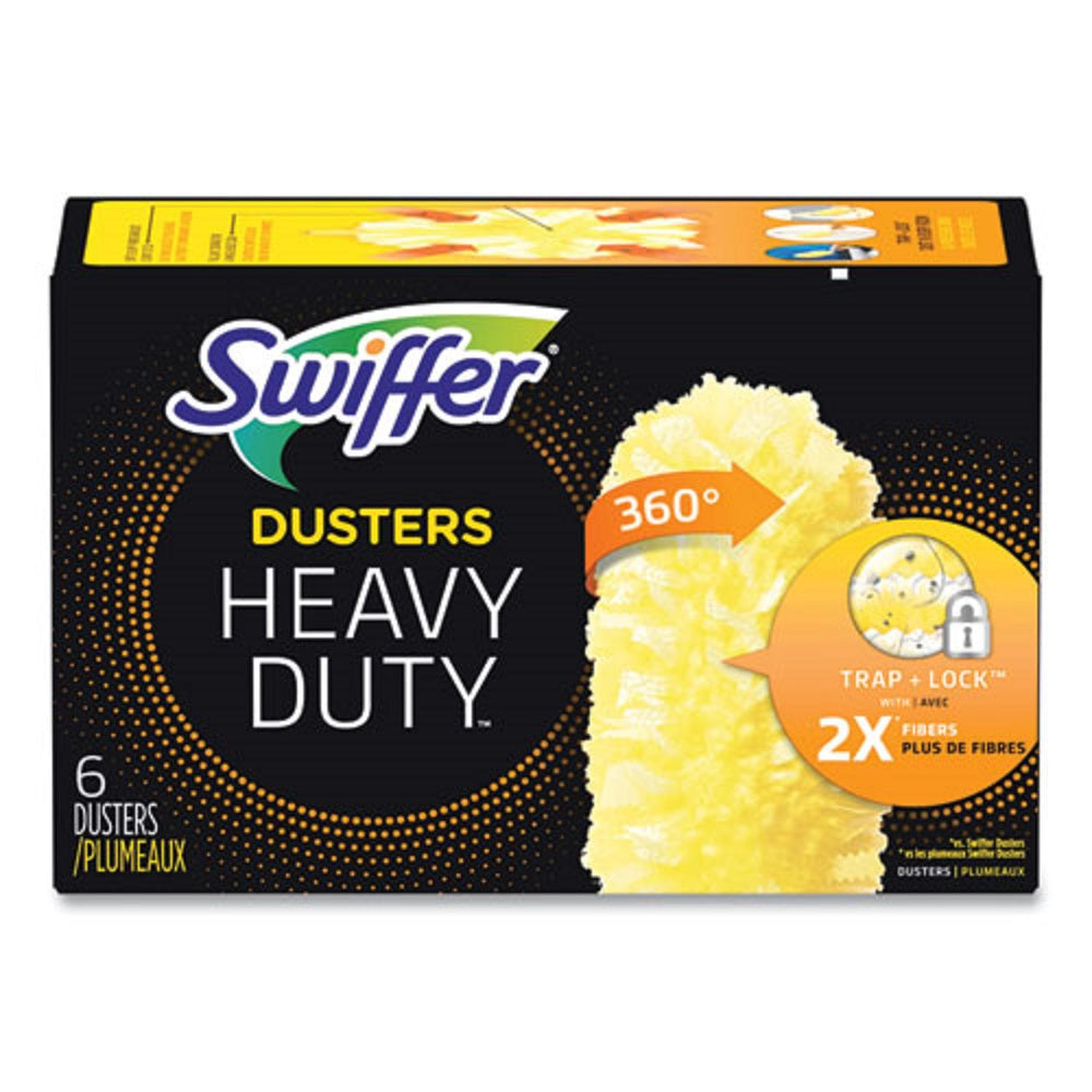 HEAVY DUTY DUSTERS REFILL - DUST LOCK FIBER - YELLOW - 6/BOX