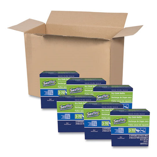 DRY REFILL CLOTHS - WHITE - 32 CLOTHS/BOX, 6 BOXES/CARTON