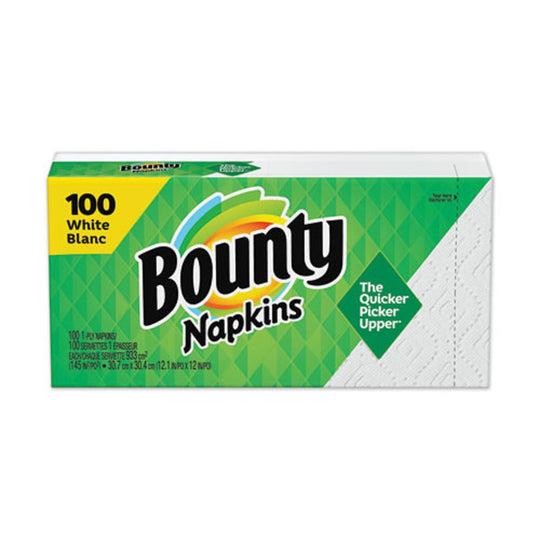 QUILTED NAPKINS - 1 PLY - WHITE - 100/PACK - 20 PACKS/CARTON