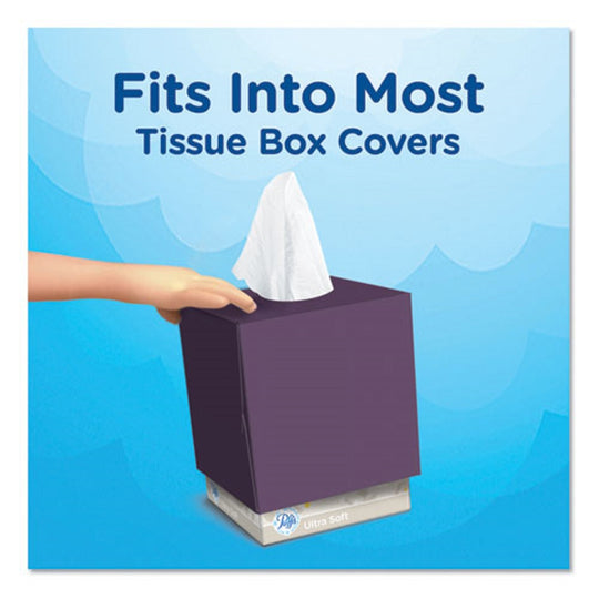 PUFFS ULTRA SOFT FACIAL TISSUE- 2 PLY - WHITE - 56 SHEETS/BOX - 24 BOXES/PACK