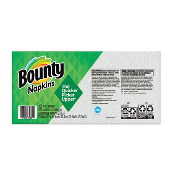 QUILTED NAPKIN - 1 PLY - WHITE - 100/PACK