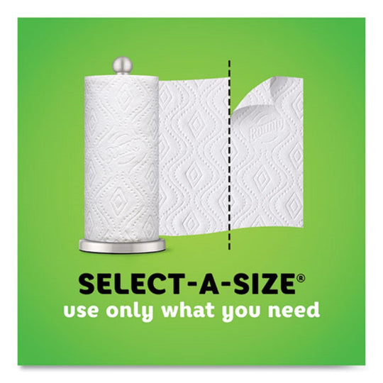 SELECT-A-SIZE KITCHEN ROLL PAPER TOWELS - 2 PLY - WHITE 123 SHEETS/ROLL - 8 DOUBLE PLUS ROLLS/PACK