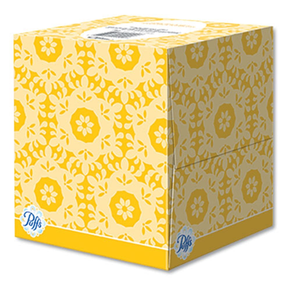 PUFFS FACIAL TISSUE, 2 PLY - WHITE - 64 SHEETS/BOX