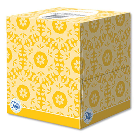 PUFFS FACIAL TISSUE, 2 PLY - WHITE - 64 SHEETS/BOX