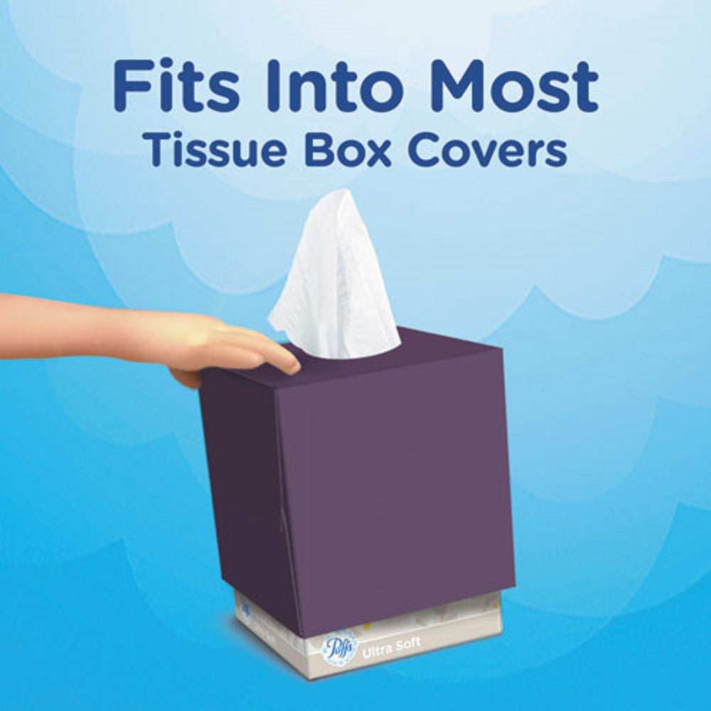 PUFFS FACIAL TISSUE, 2 PLY - WHITE - 64 SHEETS/BOX