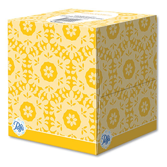 PUFFS FACIAL TISSUE, 2 PLY - WHITE - 64 SHEETS/BOX - 24 BOXES/PACK