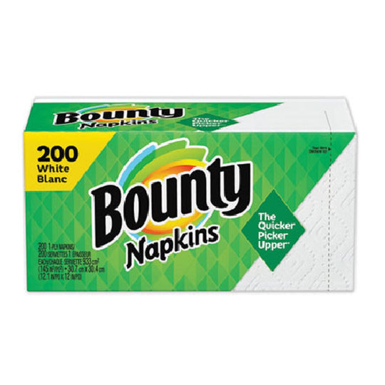 QUILTED NAPKINS - 1 PLY - WHITE - 200/PACK - 8 PACKS/CARTON