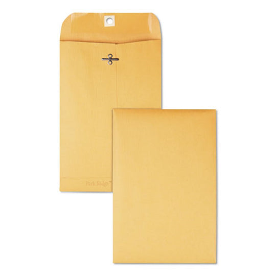 PARK RIDGE KRAFT CLASP ENVELOPE - CLASP/GUMMED CLOSURE - BROWN KRAFT - 100/BOX