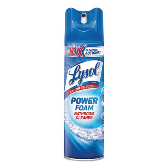 LYSOL POWER FOAM BATHROOM CLEANER - 24 oz AEROSOL SPRAY