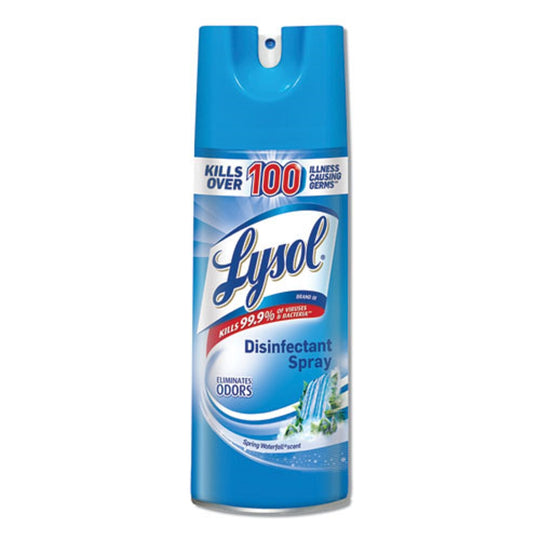 LYSOL DISINFECTANT SPRAY - SPRING WATERFALL - LIQUID - 12.5 oz - AEROSOL SPRAY - 12/CARTON