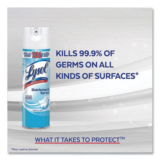 LYSOL DISINFECTANT SPRAY - SPRING WATERFALL - LIQUID - 12.5 oz - AEROSOL SPRAY - 12/CARTON