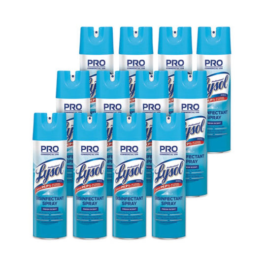 LYSOL DISINFECTANT SPRAY - FRESH SCENT - 19 oz AEROSOL SPRAY - 12/CARTON