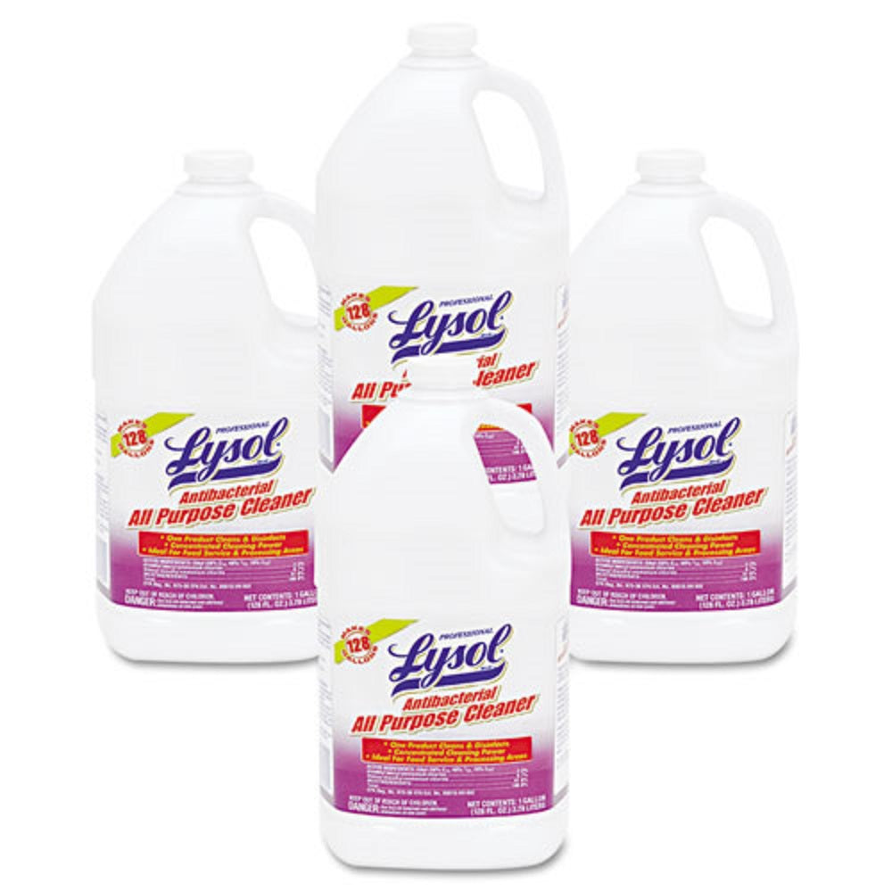 LYSOL ANTIBACTERIAL ALL-PURPOSE CLEANER CONCENTRATE - 1 GALLON BOTTLE - 4/CARTON