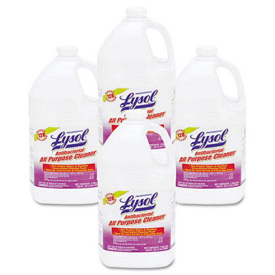 LYSOL ANTIBACTERIAL ALL-PURPOSE CLEANER CONCENTRATE - 1 GALLON BOTTLE - 4/CARTON