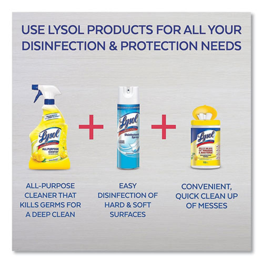 LYSOL READY-TO-USE ALL-URPOSE CLEANER - LEMON BREEZE - 32 oz SPRAY BOTTLE - 12/CARTON