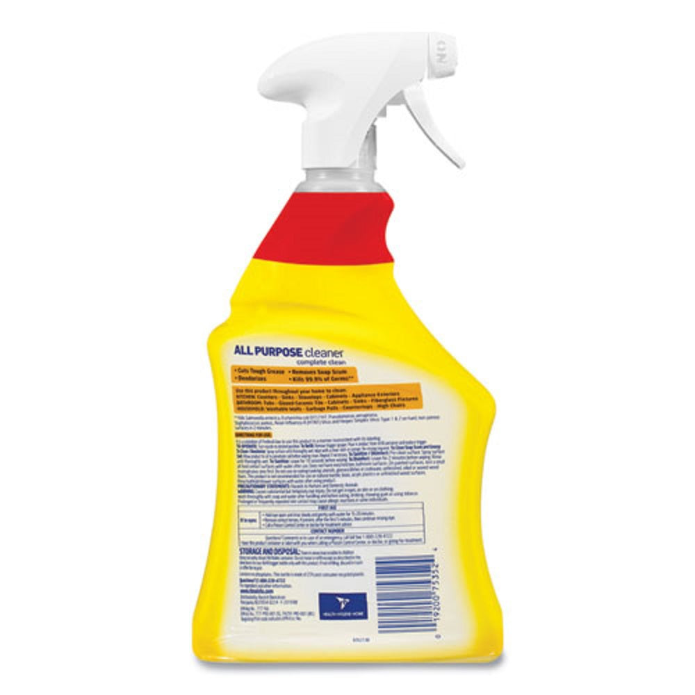 LYSOL READY-TO-USE ALL-URPOSE CLEANER - LEMON BREEZE - 32 oz SPRAY BOTTLE - 12/CARTON