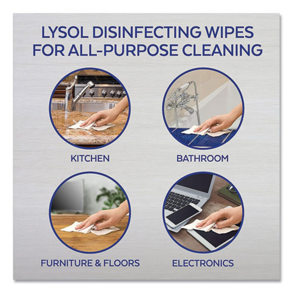 LYSOL DISINFECTANT WIPES - LEMON AND LIME BLOSSOM - 80 WIPES/CANISTER