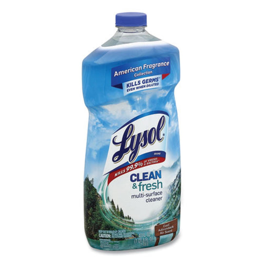 LYSOL CLEAN AND FRESH MULTI-SURFACE CLEANER - COOL ADIRONDACK AIR - 40 oz BOTTLE