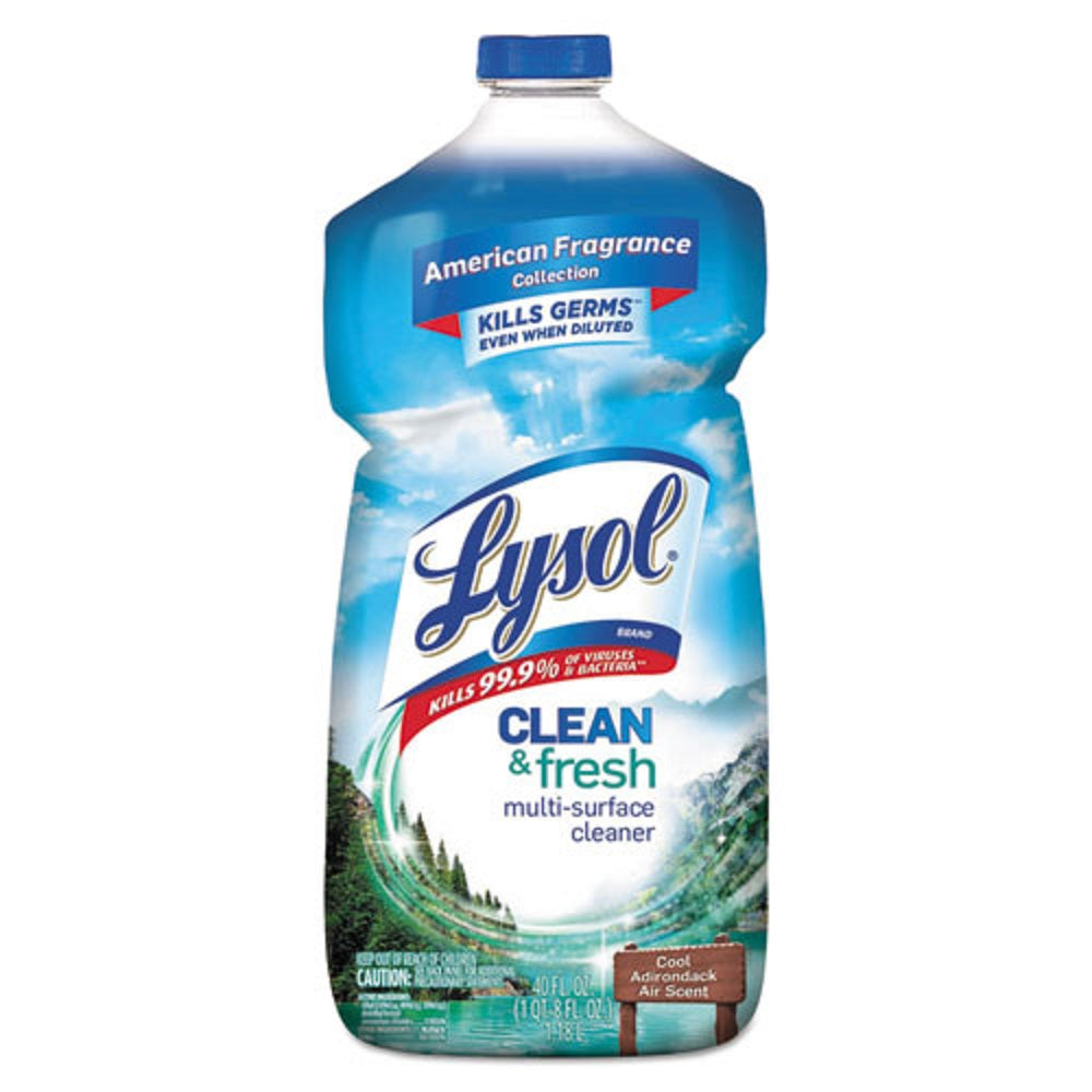 LYSOL CLEAN AND FRESH MULTI-SURFACE CLEANER - COOL ADIRONDACK AIR - 40 oz BOTTLE