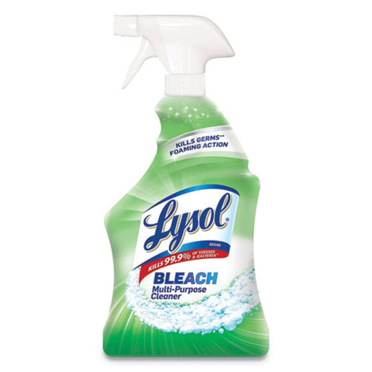 LYSOL MULTI-PURPOSE CLEANER WITH BLEACH - 32 oz SPRAY BOTTLE - 12/CARTON