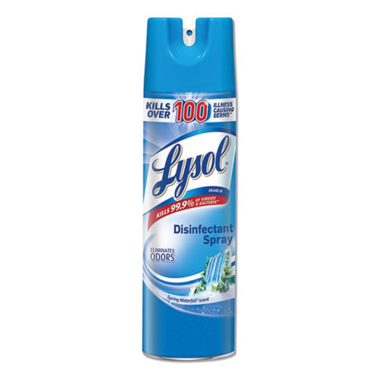 LYSOL DISINFECTANT SPRAY - SPRING WATERFALL SCENT - 19 oz AEROSOL SPRAY