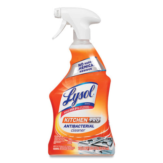 LYSOL KITCHEN PRO ANTIBACTERIAL CLEANER - CITRUS SCENT - 22 oz SPRAY BOTTLE