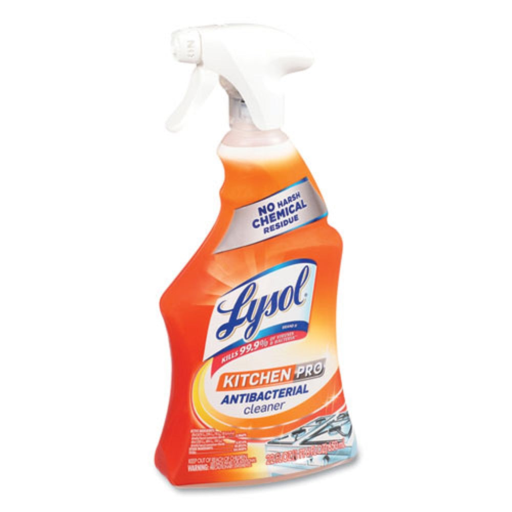 LYSOL KITCHEN PRO ANTIBACTERIAL CLEANER - CITRUS SCENT - 22 oz SPRAY BOTTLE