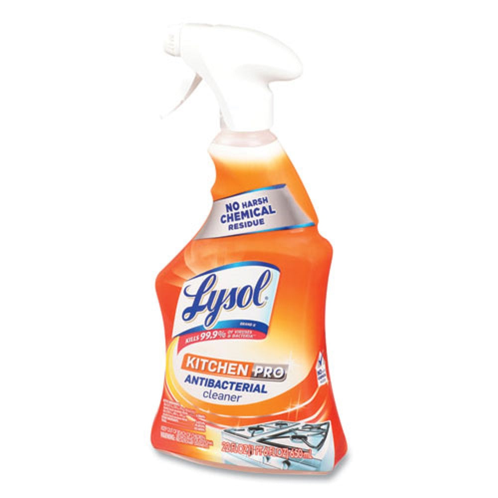 LYSOL KITCHEN PRO ANTIBACTERIAL CLEANER - CITRUS SCENT - 22 oz SPRAY BOTTLE