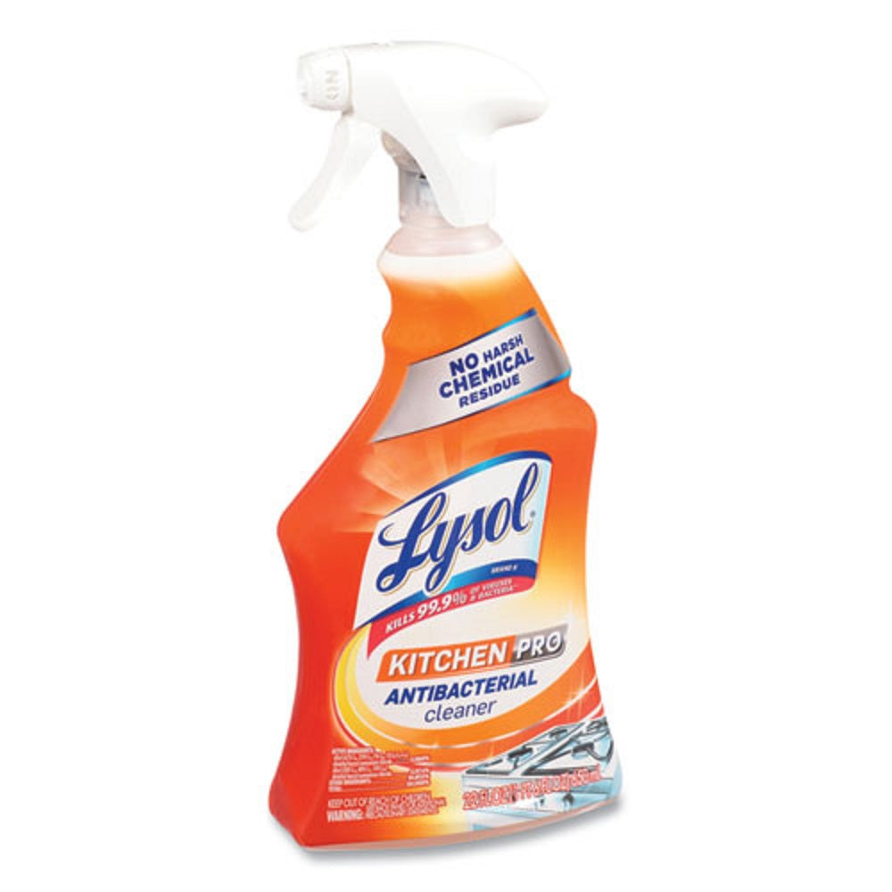 LYSOL KITCHEN PRO ANTIBACTERIAL CLEANER - CITRUS SCENT - 22 oz SPRAY BOTTLE - 9/CARTON