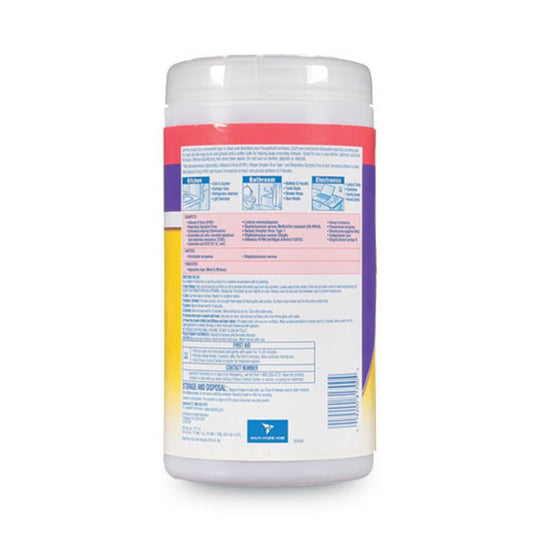 LYSOL DUAL ACTION DISINFECTIONG WIPES - CITRUS -75/CANISTER