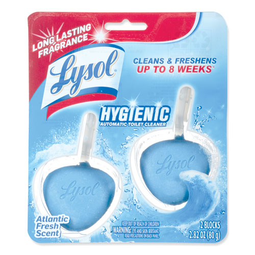 LYSOL HYGIENIC AUTOMATIC TOILET BOWL CLEANER - ATLANTIC FRESH - 2/PACK