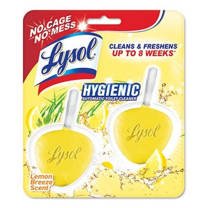 LYSOL HYGIENIC AUTOMATIC TOILET BOWL CLEANER - LEMON BREEZE - 2/PACK