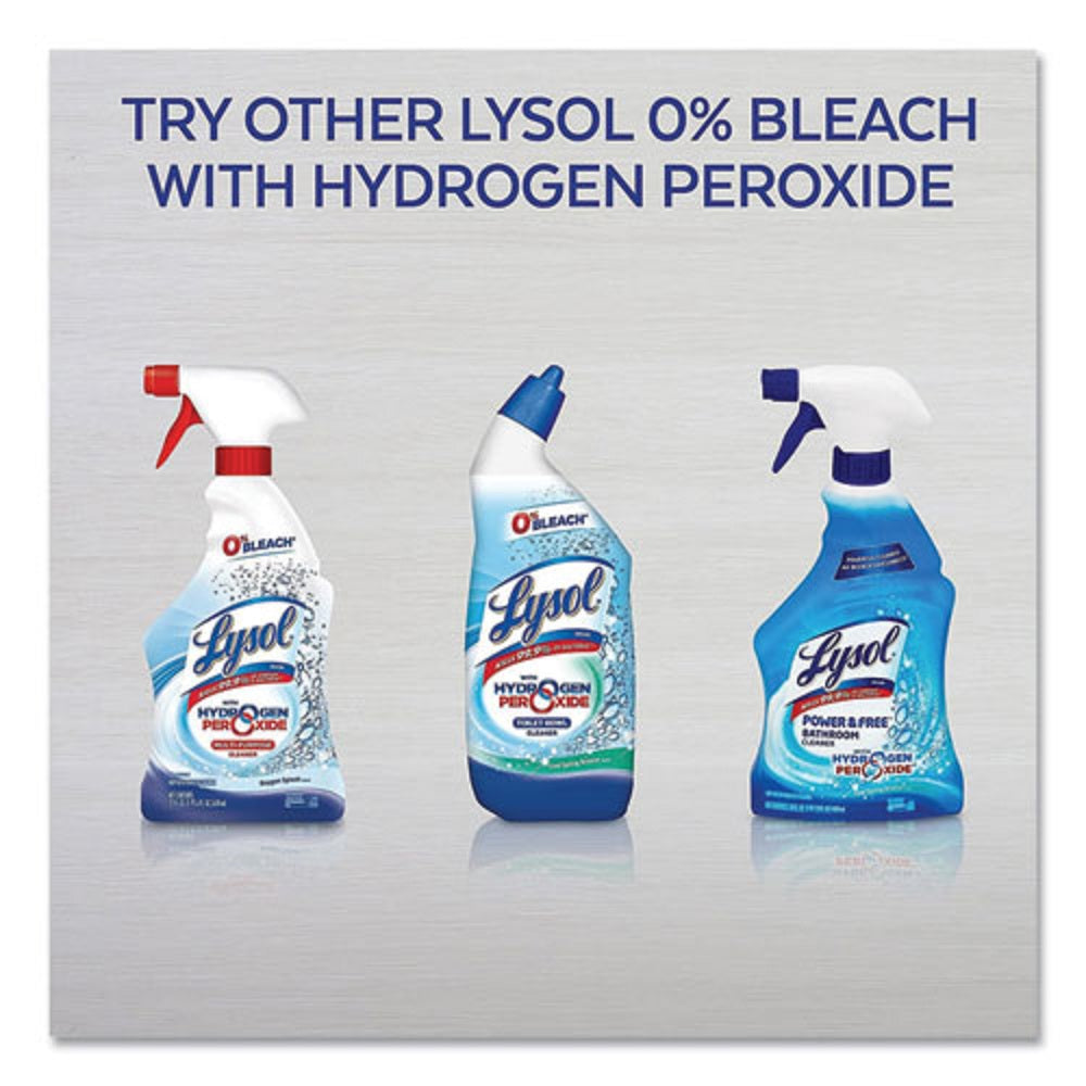 LYSOL BATHROOM CLEANER WITH HYDROGEN PEROXIDE - COOL SPRING BREEZE - 22 oz TRIGGER SPRAY BOTTLE - 12/CARTON