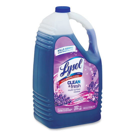 LYSOL CLEAN AND FRESH MULT-SURFACE CLEANER - LAVENDER AND ORCHID ESSENCE - 144 oz BOTTLE