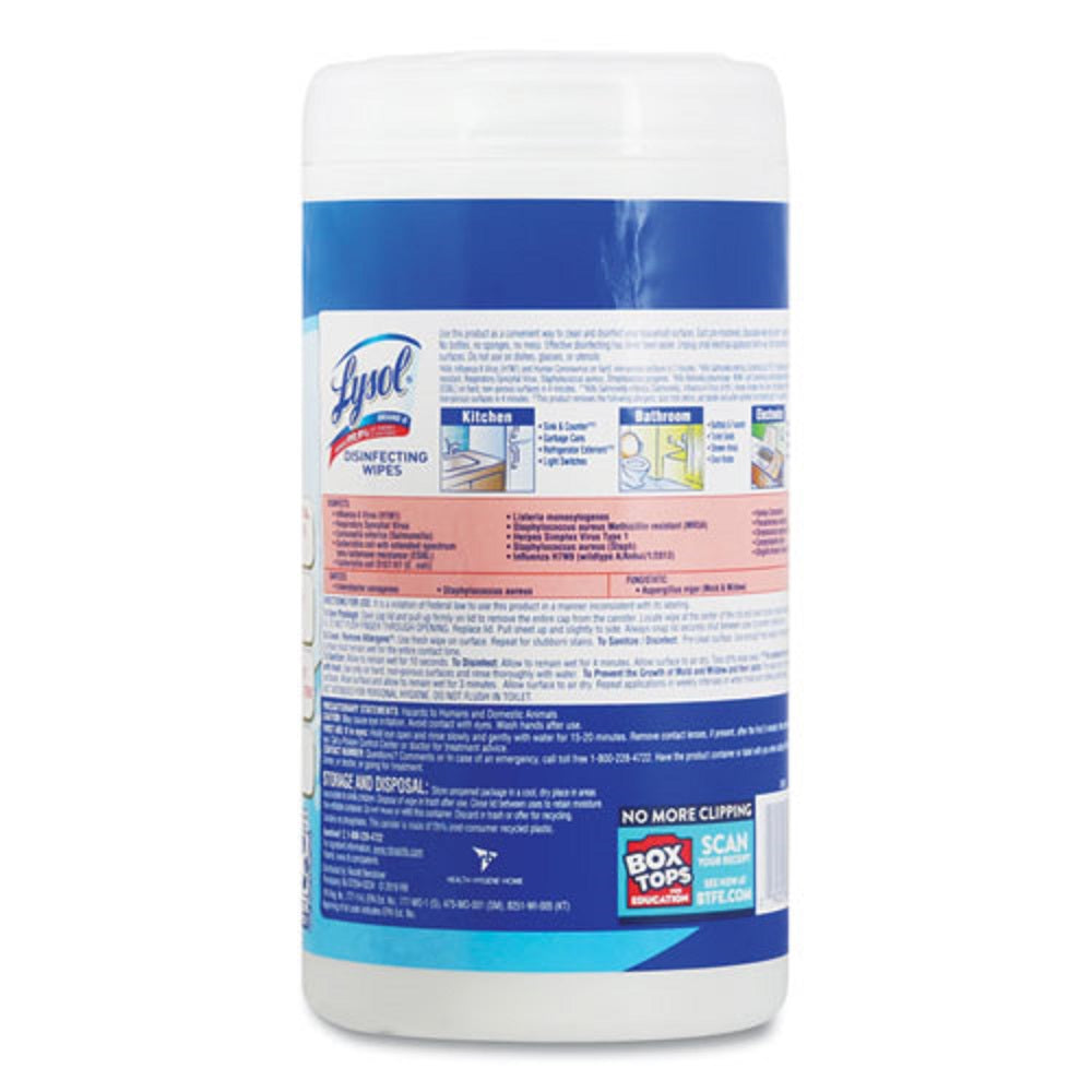 LYSOL DISINFECTING WIPES - CRISP LINEN - 80 WIPES/CANISTER